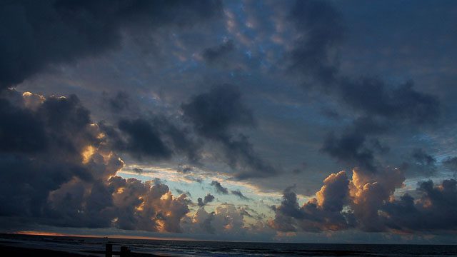 a cloudy sky