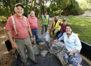 people together after yardwork