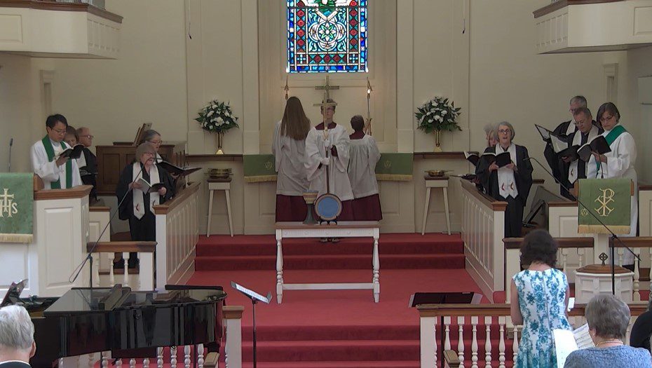 trinity indoor worsip-- choir loft and front of sanctuary