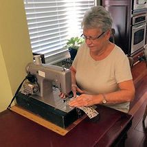 woman sewing